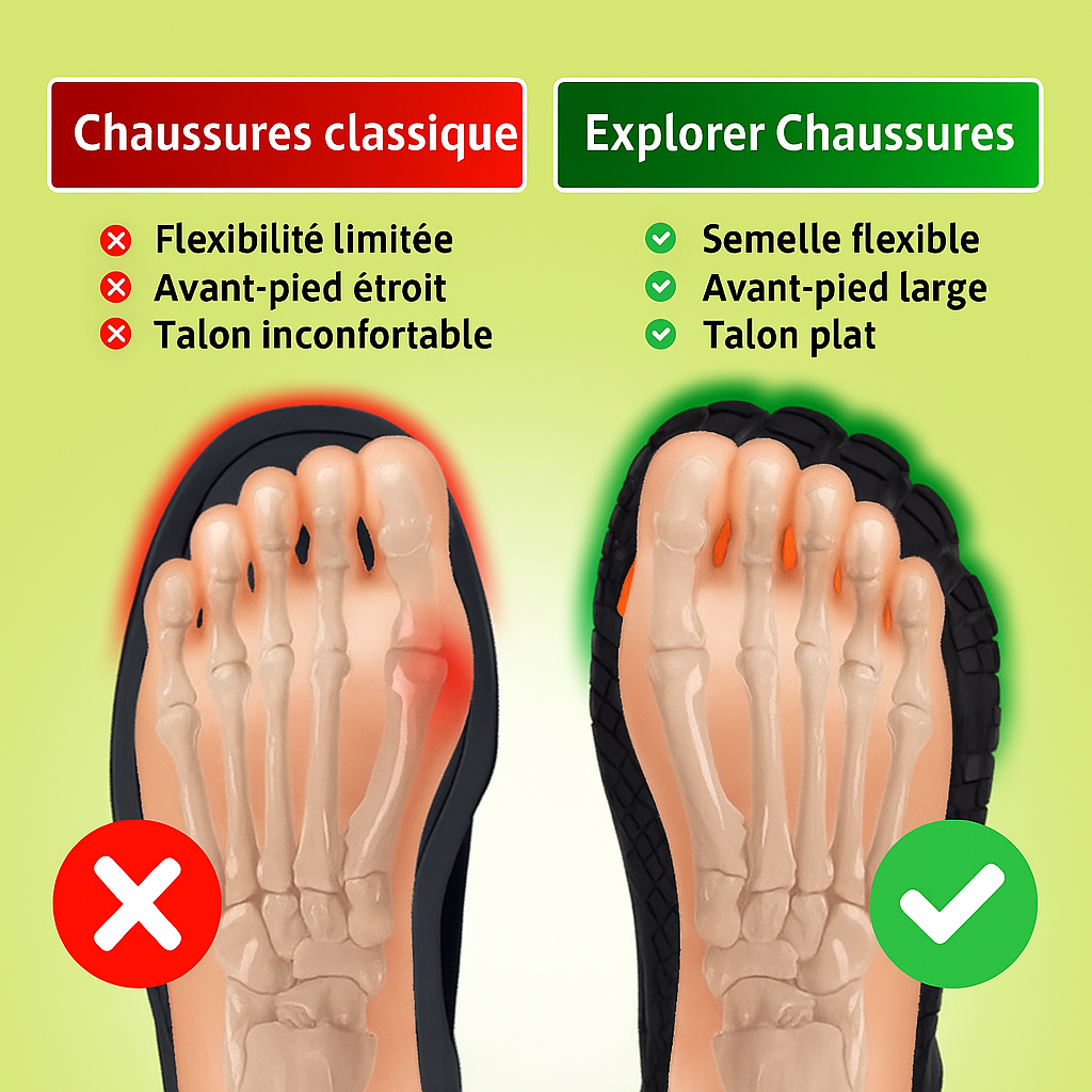 Explorer – BareFoot Orthopédique et antidérapantes (Unisexe)